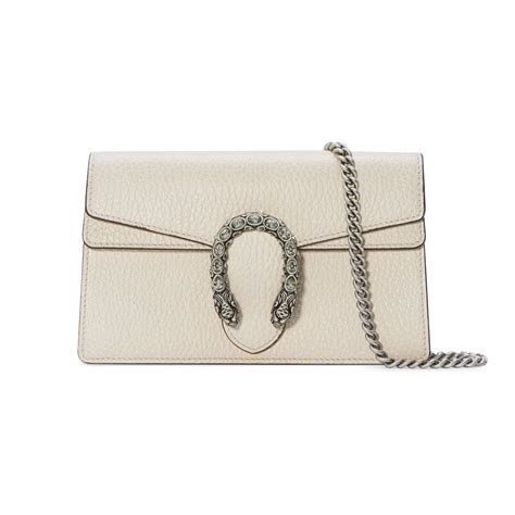 gucci supermini white|Dionysus super mini bag in White Leather .